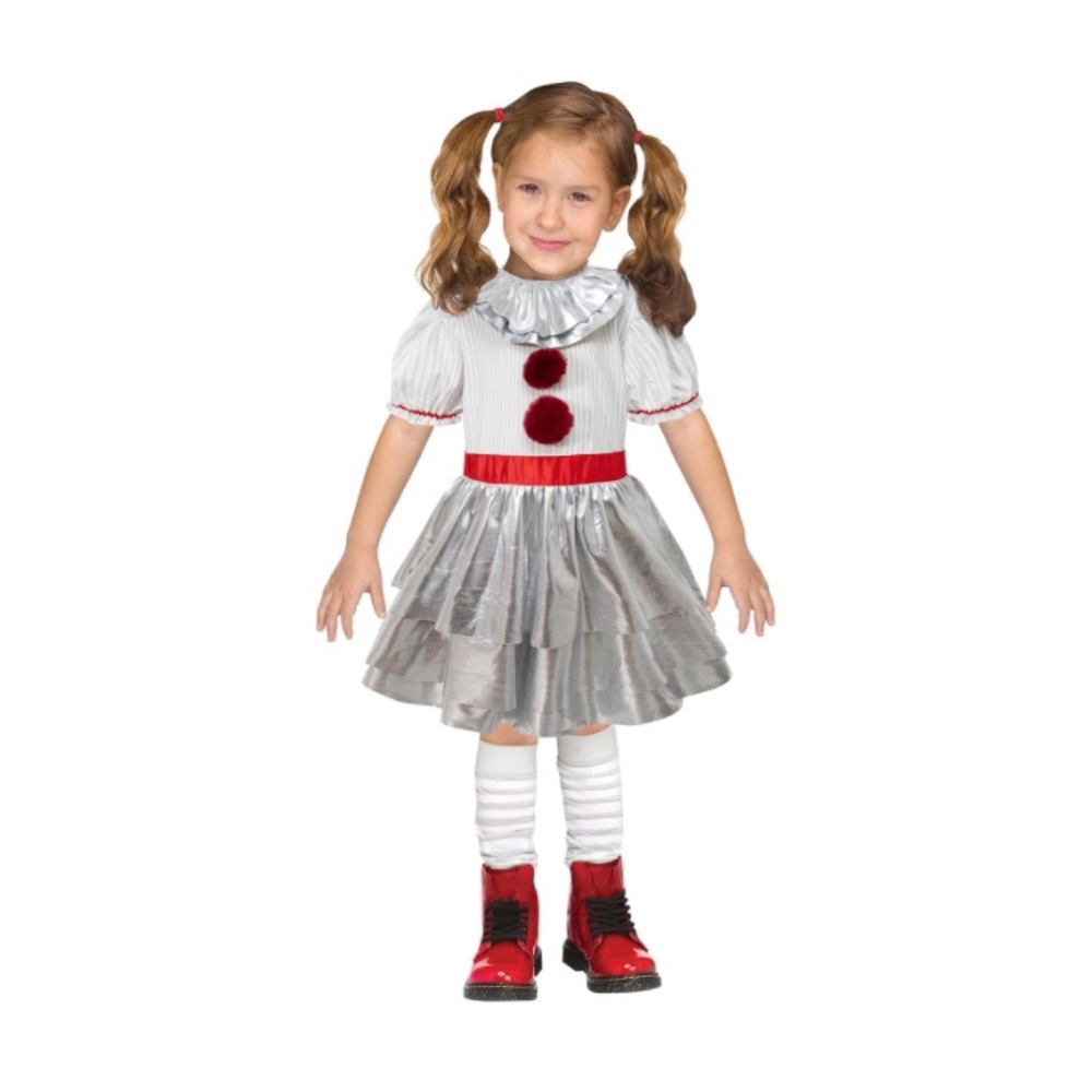 Pennywise ‘IT’ Inspired Girl’s Clown Dress Costume [5/6]